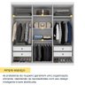 Guarda Roupa Casal 100% Mdf 6 Portas 4 Gavetas Joinville Tcil - 6