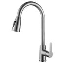 Ver imagem 2 de Torneira de Mesa Gourmet Monocomando Bancada Inox Fosco Prata