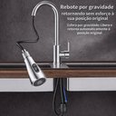 Ver imagem 5 de Torneira de Mesa Gourmet Monocomando Bancada Inox Fosco Prata