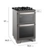 Fogão Electrolux 4 Bocas Experience com Mesa de Vidro Duplo Forno e Perfectcook360 Cinza Fe4dc - - 6