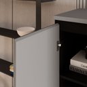 Ver imagem 6 de Armário Alto 160cm para Escritório 2 Portas com Chave Corporate F5 Cinza/Sagrado/Preto