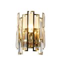 Ver imagem 1 de Arandela Dourada com Cristais 23cm 2e14 Paris Luz