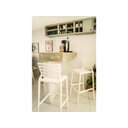 Ver imagem 3 de Cadeira Plastica Monobloco Sofia Branca Encosto Vazado Horizontal Alta Bar Tramontina