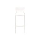 Ver imagem 7 de Cadeira Plastica Monobloco Sofia Branca Encosto Vazado Horizontal Alta Bar Tramontina