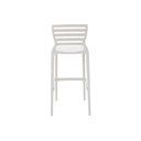 Ver imagem 5 de Cadeira Plastica Monobloco Sofia Branca Encosto Vazado Horizontal Alta Bar Tramontina