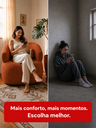 Ver imagem 4 de Poltrona Orgânica Chloe Boucle Terracota Redonda Decorativa com Almofada Plumante - Arkell