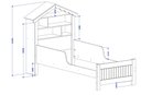 Ver imagem 3 de Cama Casinha com nichos e prateleira Rosa - Vitamov
