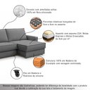 Ver imagem 7 de Sofá Sala de Estar Nilo Retratil Manual 180cm 2 Lugares Linho Cinza Grafite m1 - Monari Design