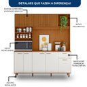 Ver imagem 7 de Armário de Cozinha 9 Portas 1 Gaveta Núria Yescasa Freijo/Ripado/Off Acetinado
