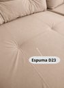 Ver imagem 7 de Sofá Retrátil Reclinável 2m 3 Lugares Veludo Turim Conforto - Bege
