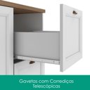 Ver imagem 6 de Cozinha Armario 7 Peças Paneleiro Balcao com Tampo 270 cm Unna Branco Poliman