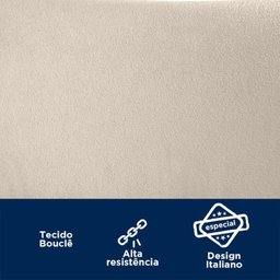 Kit 3 Cadeira Lavínia Bouclê para Sala de Jantar Gourmet:bouclê Bege/aço Champanhe - 7