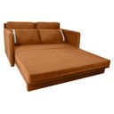 Ver imagem 4 de Sofá Cama para Sala de Estar Martina New Suede Matrix - Terracota