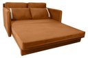 Ver imagem 4 de Sofá Cama para Sala de Estar Martina New Suede Matrix - Terracota
