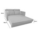Ver mais imagens de Sofá Cama para Sala de Estar Martina New Suede Matrix - Terracota