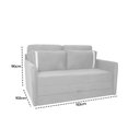 Ver imagem 7 de Sofá Cama para Sala de Estar Martina New Suede Matrix - Terracota