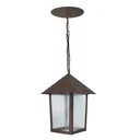 Ver imagem 1 de Pendente Quadrado Vidro Pontilhado Colonial 100100-12 Blumenau