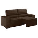 Ver imagem 1 de Sofá Styllus 210 cm Chocolate Retrátil e Reclinável