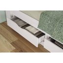 Ver imagem 2 de Cama Solteiro Invicta C/ 2 Gavetas Branco - Santos Andirá