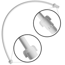 Engate Mangueira Flexível para Descarga 100cm X 1/2" Branco | Astra - 4