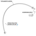 Ver imagem 5 de Engate Mangueira Flexível para Descarga 100cm X 1/2" Branco | Astra