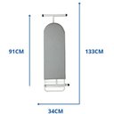 Ver imagem 5 de Tábua Mesa de Passar Roupas Dobrável e Regulável Grande Branca