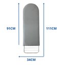 Ver imagem 4 de Tábua Mesa de Passar Roupas Dobrável e Regulável Grande Branca