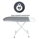 Ver imagem 6 de Tábua Mesa de Passar Roupas Dobrável e Regulável Grande Branca