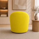 Ver imagem 3 de Poltrona Decorativa Yara Base Giratória Suede Sala Estar Quarto Recepção Confortável
