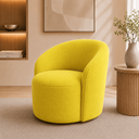 Ver imagem 2 de Poltrona Decorativa Yara Base Giratória Suede Sala Estar Quarto Recepção Confortável