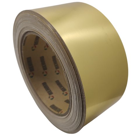 Fita de Borda Ouro Aluminium Metalica 22mm X 20m Moveis Acabamento Revestimento