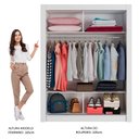 Ver imagem 4 de Guarda-Roupa Solteiro Madesa Denver 2 Portas de Correr com Espelho Branco Cor:Branco