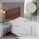 Ver imagem 4 de Roupa Cama Solteiro 300 Fios Lençol Virol sem Elástico de Algodão:branco