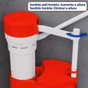 Ver imagem 5 de Kit Reparo Caixa Acoplada Banheiro Vaso Assento Sanitario Descarga Botao Acionamento Superior