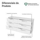 Ver imagem 4 de Cômoda Infantil 6 Gavetas Branco 3435 Madesa