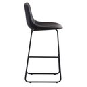 Ver imagem 4 de Kit 2 Banquetas Oxford Verner Fratini 100 Cm (altura) Poliuretano (pu) Preto Base em Aço Preto