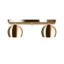 Ver imagem 2 de Lustre Plafon Bola 15 cm Retangular Duplo New Cobre