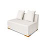 Sofa Beny Slim Linho Bege - 2