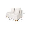 Sofa Beny Slim Linho Bege - 5