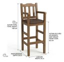 Ver imagem 2 de Cadeira de Alimentação para Bebê Nemargi Cadeirão Bebê Nogueira