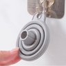 2 Funil Retrátil de Silicone Cozinha Flexível Dobrável 11cm - 5