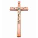 Ver imagem 4 de Crucifixo De Parede Madeira Metal Dourado Tradicional 19 Cm Armazém Católico 949