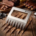 Ver imagem 1 de Desfiador de Carne Profissional Garra de Urso Gancho para Churrasco Aço Inox Cozix