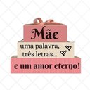 Ver imagem 1 de Decoração Sala Mãe Uma Palavra Três Letras- em Madeira Pinus