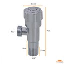 Ver imagem 3 de Registro para Ducha Higiênica Cromado 1/4 de Volta Universal