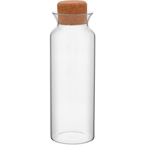 POTE 25x9x9cm 1,1L BOROSILICATO TRANSP TAMPA CORTIÇA