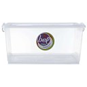 Ver imagem 3 de Kit 4 Caixas Organizadora 4l com Travas e Alças Laterais Bel Ordene Escola Casa Closet 