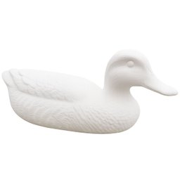 Forma 3d Bipartida Pato Decorativo Abs Concreto Artesanato Preto - 2