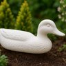 Forma 3d Bipartida Pato Decorativo Abs Concreto Artesanato Preto - 3