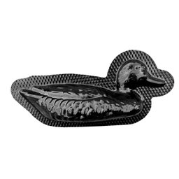 Forma 3d Bipartida Pato Decorativo Abs Concreto Artesanato Preto - 6